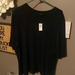 Banana republic soft black tee shirt 97% rayon